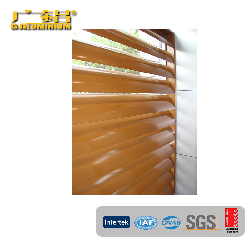 Brown Aluminium Louver Sun Shades